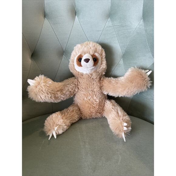 Aurora Two Toed Sloth Plush Beige Destination Nation 8" Stuffed Animal Toy 2019 - Picture 1 of 8